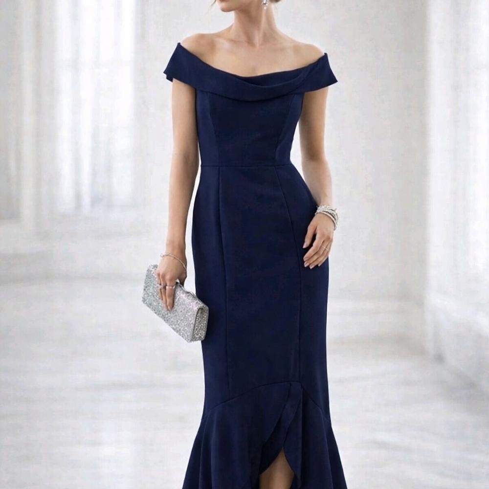 Adrianna Papell Midnight High Low Dress Size 6
